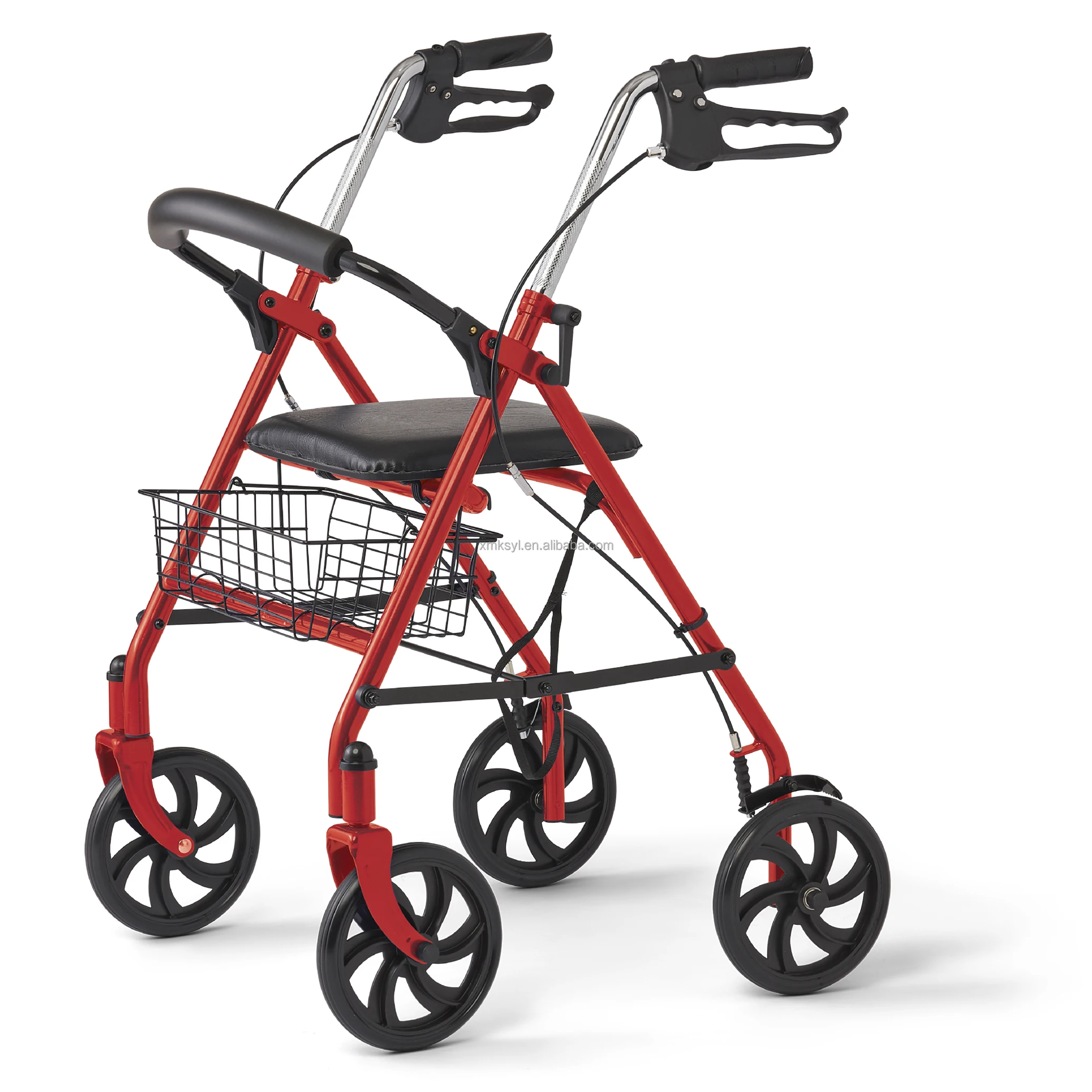 Foldable Frame  Walker with 4 Wheel  with Bag  Folding Shopping Cart Disabled Elderly manufacture