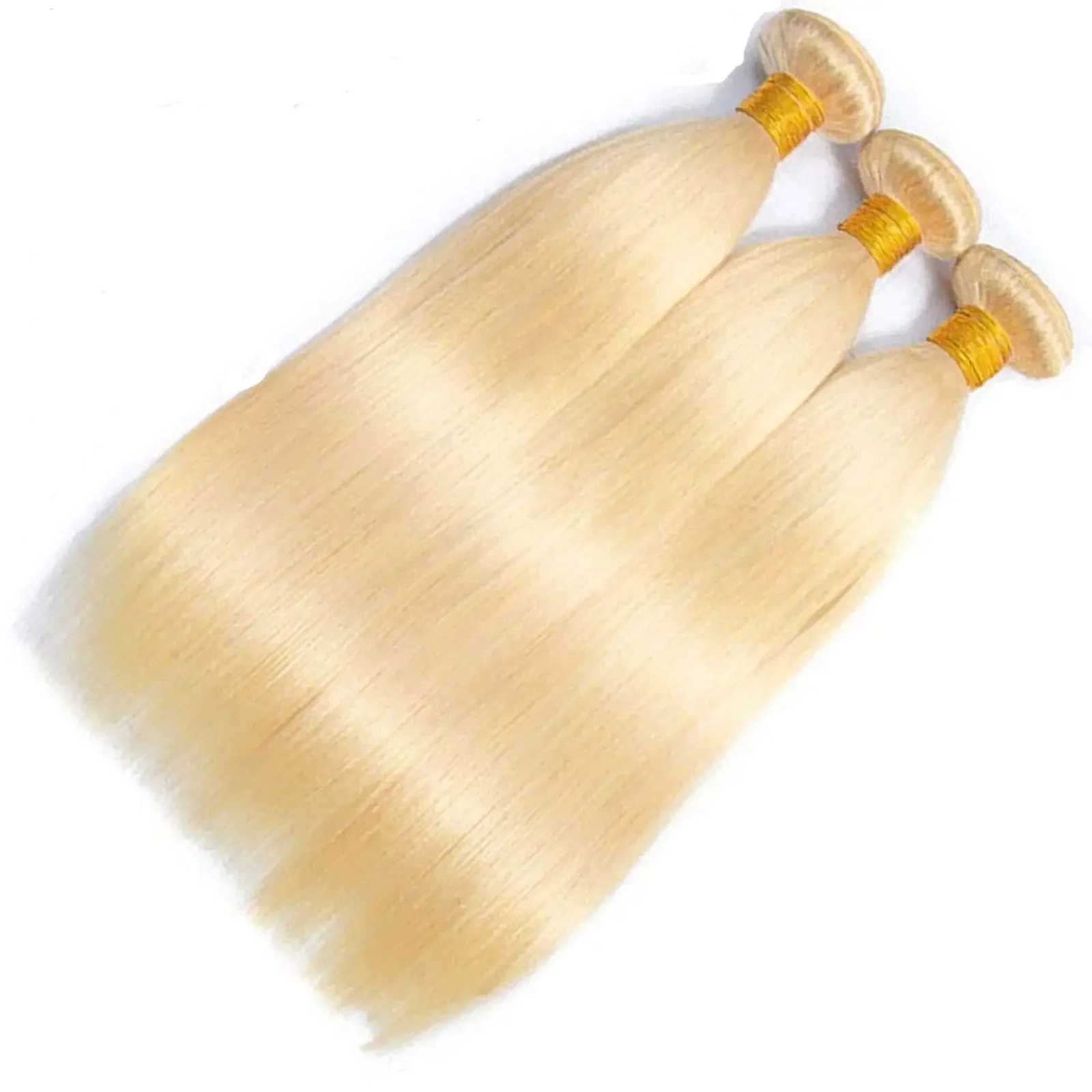 613 Honey Blonde Bundles Brazilian Straight Human Hair 26 28 30Inch_voghion.com