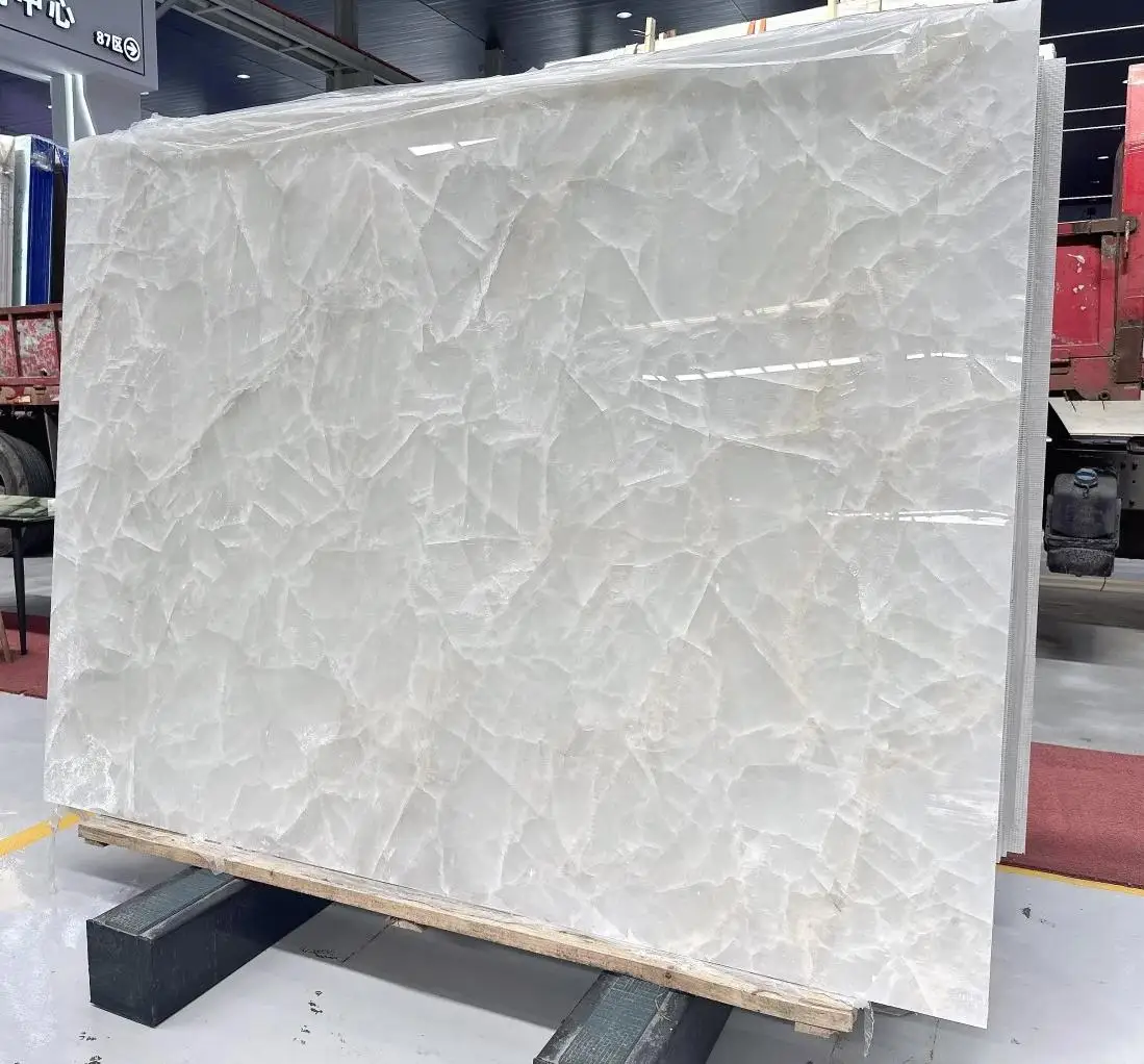 product natural white onyx jade marble coffee table for family living room translucent jade onyx marble table renovation furniture-2