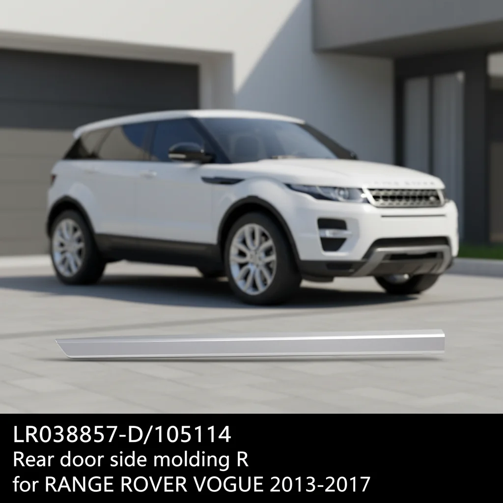 LR038857-D/105114 Easy Installation Rear Door Side Molding R Trim Panel Rear Cladding Door Trim for RANGE ROVER VOGUE 2013-2017
