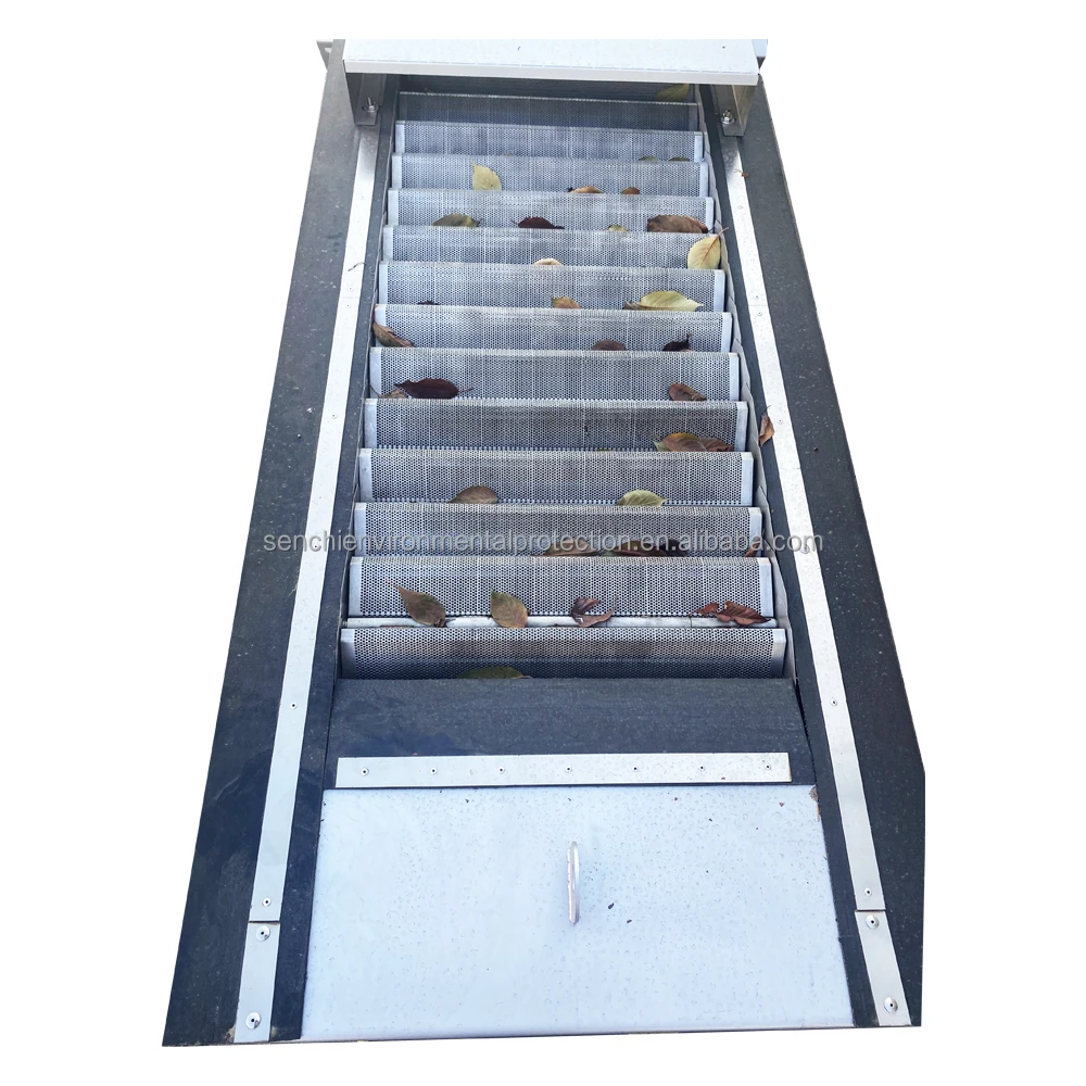 Senchi Footprint Auto Inclined Automatic Drum Screen with Gearbox Stainless Steel 1 Year Warranty for Wastewater Treatment