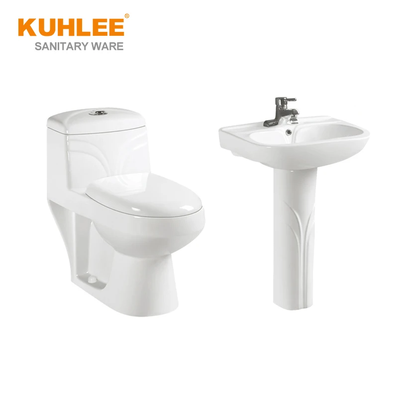 Cheap Price Sanitary Ware Bathroom Suites Washdown Toilet With Sinks Sets