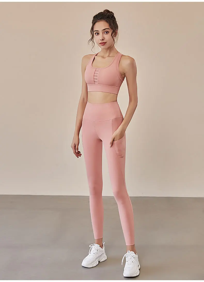 Wholesale Sport Clothing Custom Logo Activewear Fitness Workout Yoga Wear Women Active Wear