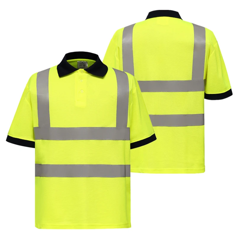 Hi Vis UltraSafety Long Sleeve T-Shirt With Reflective Tape – Yellow, Orange, Black – S To 4XL