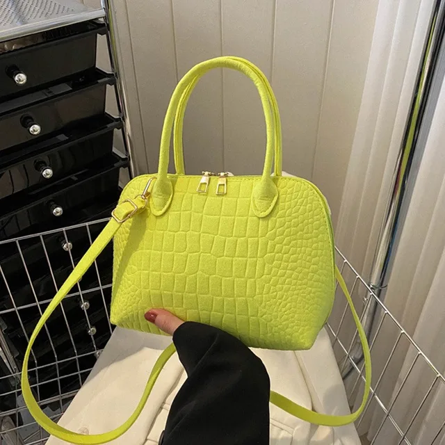 Factory High Quality Hot Sales Women Shell Bag Fashion Brand Design Bags Crocodile Pattern Lady Shoulder Bag