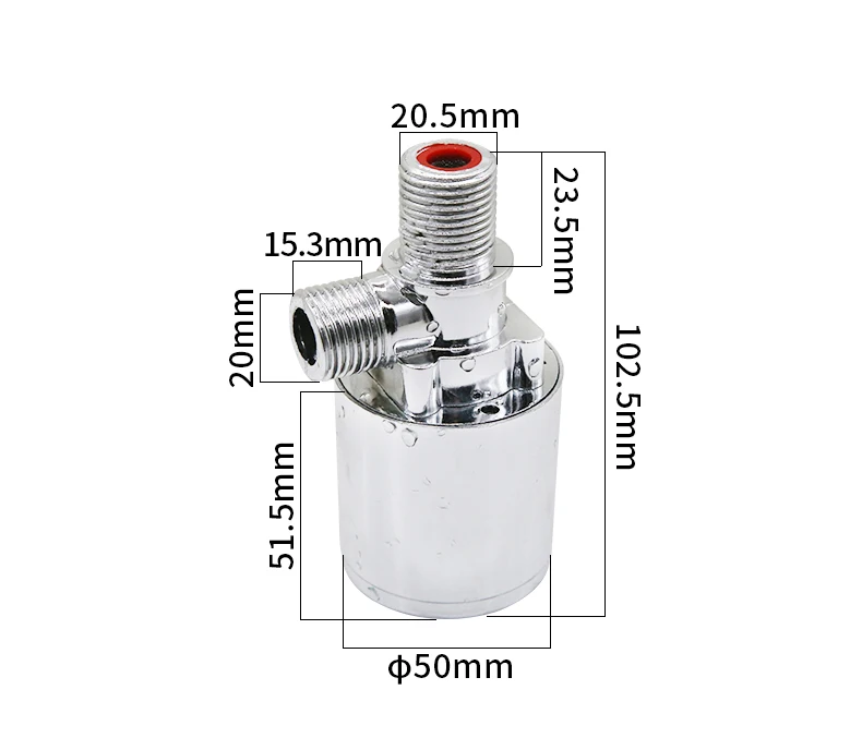 New Upgrade Water Tank Valve 1/2 Inch Liquid Flow Measuring Tools Nylon ...