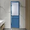 Puerta batiente vintage francesa - azul Klein 1