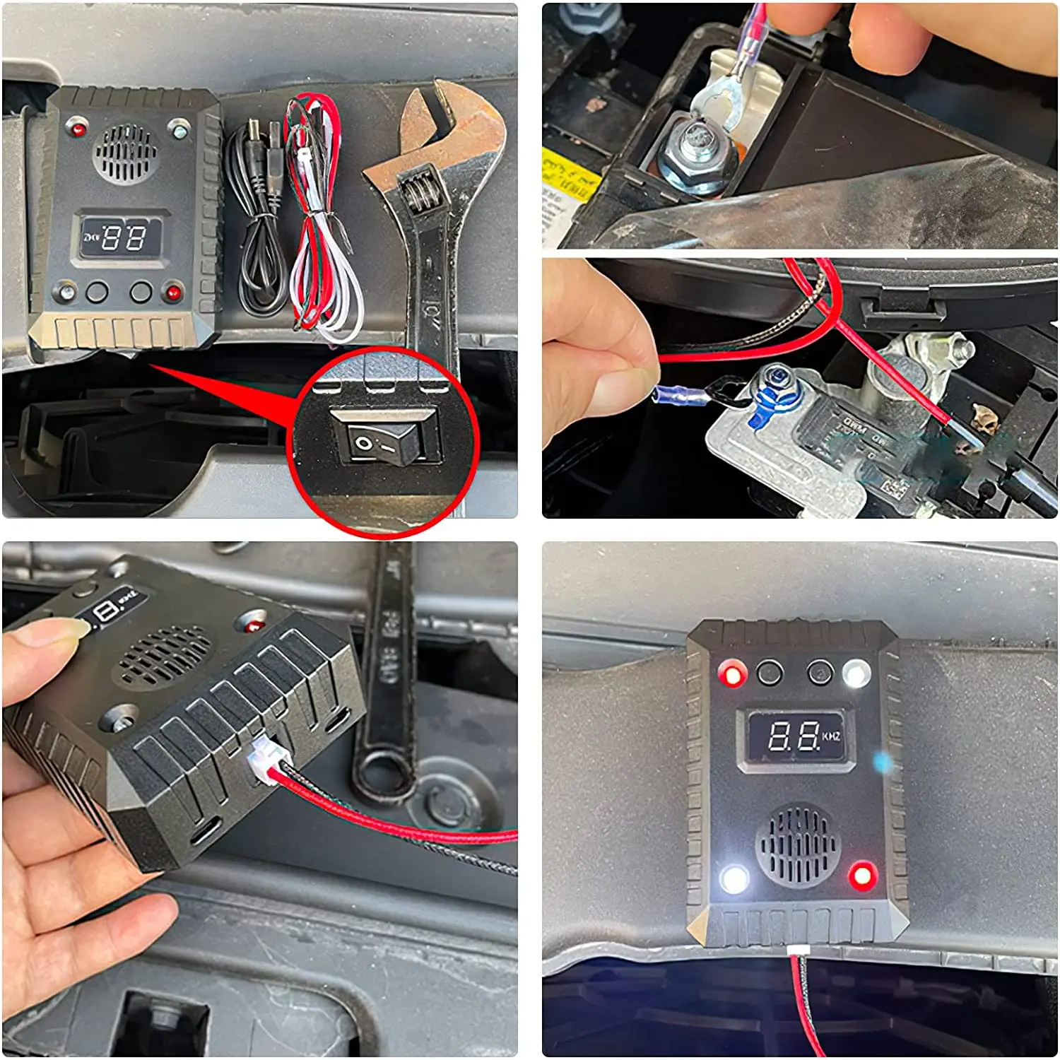 SJZ Auto Ultrasound Vehicle Car Rodent Repeller Deterrent With Vibration Sensor Detection Electronic Ultrasonic Marten Deterrent supplier