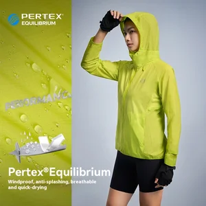 Pelliot Professional Women's Outdoor Sports Jacket New Quick-Dry Hooded Top for Autumn Trail Running Stand Collar Windproof