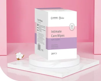 Private Labels 10 Pcs Packing Female Care Singular Feminine Hygiene Wipe Sachets Organic And Gently Wipes