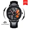 Orange  Leather Strap