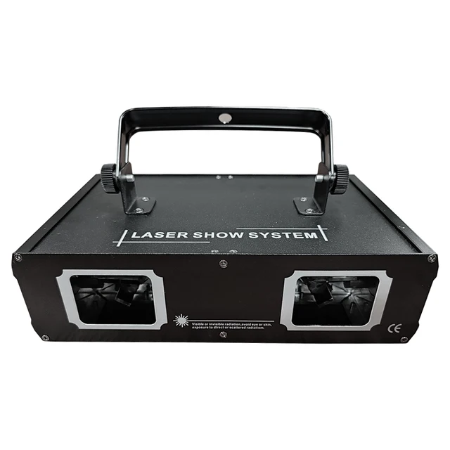 Disco Laser Dual Lens rgb Beam Line Scanner Projector dmx 512 Apply To dj Party Wedding Bar Stage Light