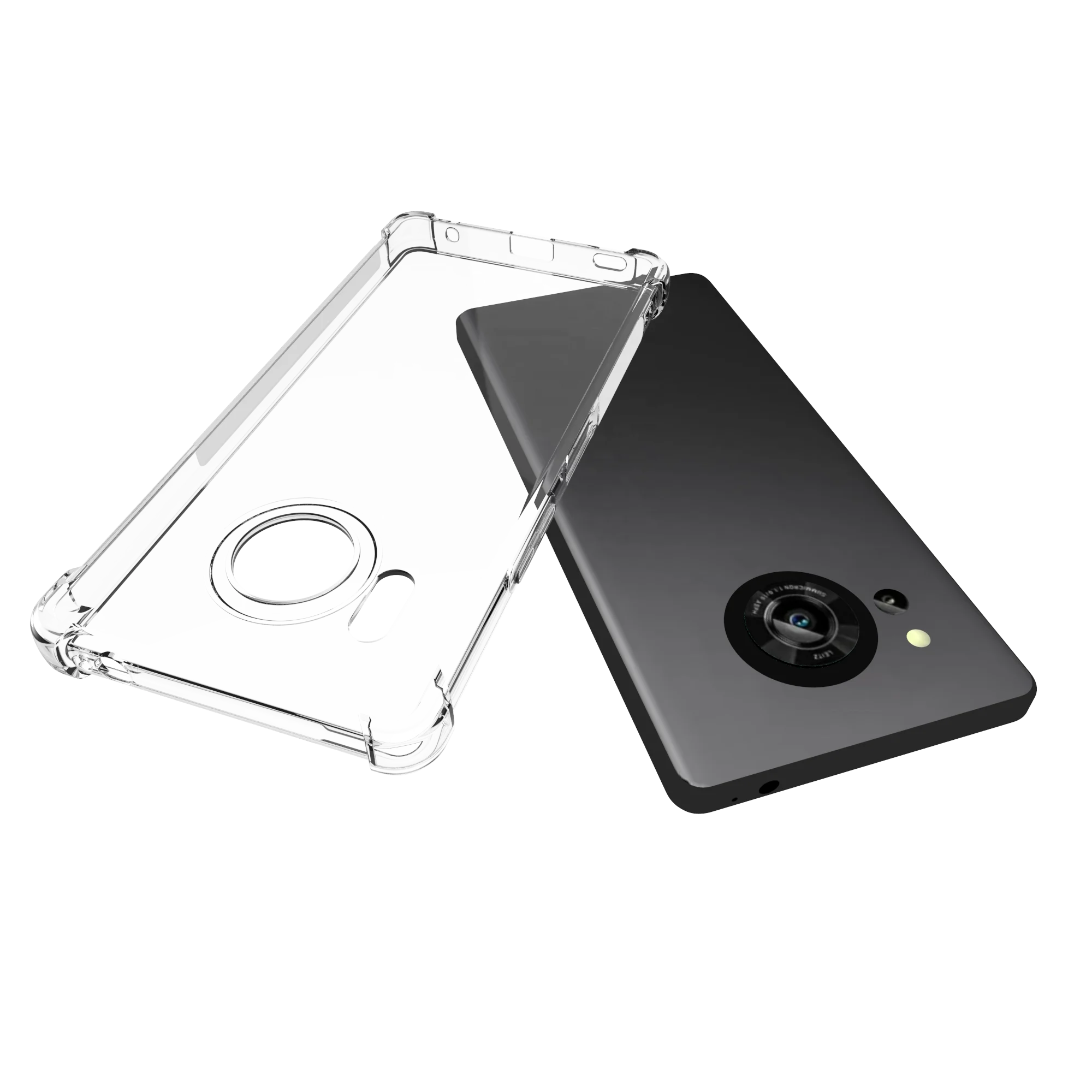 For Sharp Aquos R7 R8 R9 Pro Transparent Soft Tpu Corner Shock Proof Airbag Case