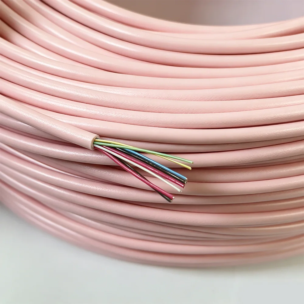 8 Core 28AWG Electric Wires PVC Coated Ultra Flexible Control Data Transmission Cable