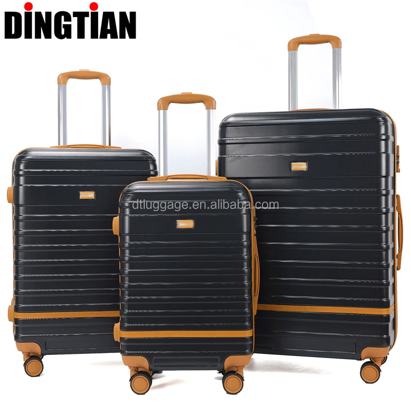 Luxury  New Style Design Carry on Set of 3 Pcs ABS PC Luggage Set for Girls Hard case Lightweight Suitcase Maletas De Viaje