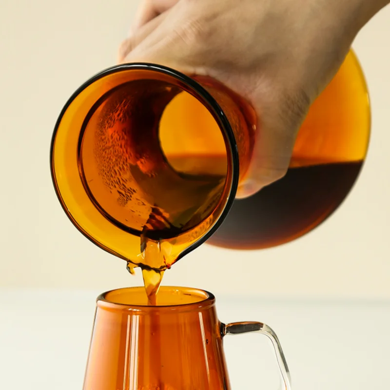 Funny Small United Borosilicate Thermal Glass Pour Over Dripper Coffee Pot