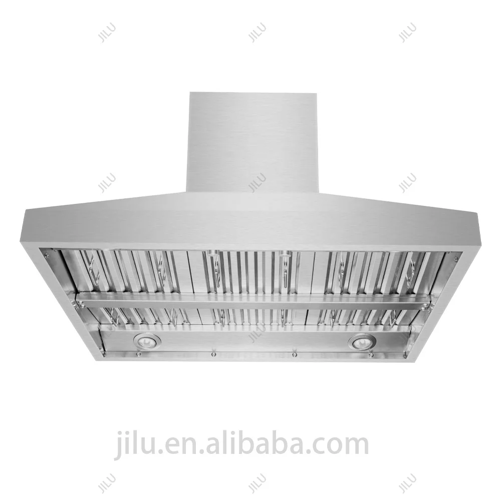 ETL Approved 4-Speed Commercial Kitchen Range Hoods Twin Motors Stainless Steel Low Noise Electric Power for Household Use details