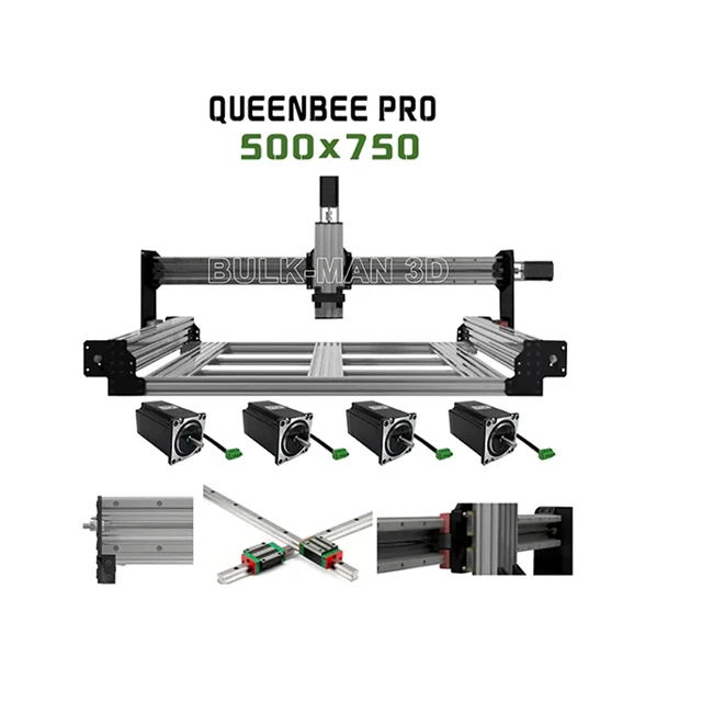 5075 QueenBee PRO CNCメカニカルキット、リニアレール、ティングルテンションシステムネジ駆動