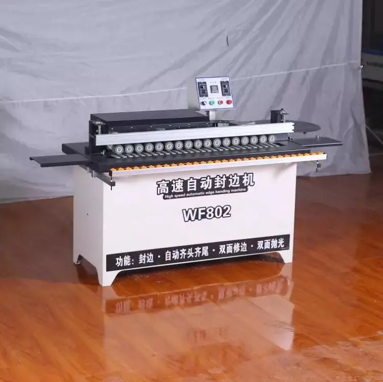 WF802 Automatic Portable Large Capacity Glue Pot Pvc Wood Based Panels Machinery MY07 Edge Banding Trimming Machine