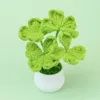 Bud Green-Four-Leaf Clover pot (white pot)