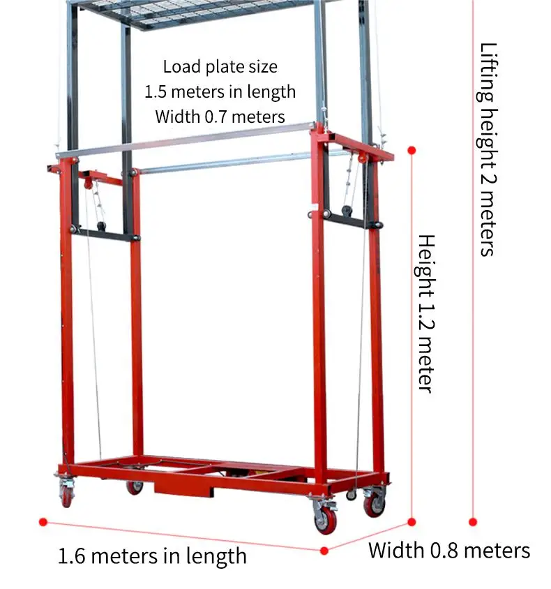 Sale electric scaffold lift multiple models foldable electric scaffolding lift electric scaffolding details