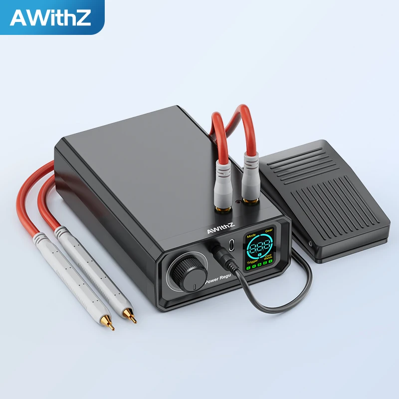Awithz 1380A 9KW Portable Spot Welder for 18650 Batteries