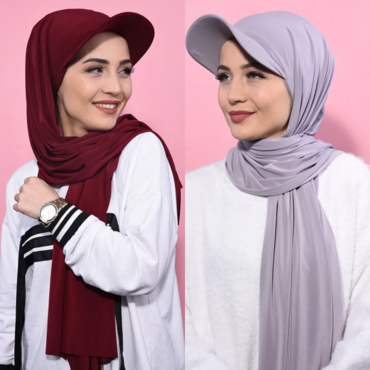 Baseball Cap Sport Hijab Shawl Scarf 