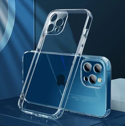 Противоударный чехол с углами для iPhone 13 Pro Max прозрачный защитный из ТПУ камеры телефона 12 11 XS 7 8