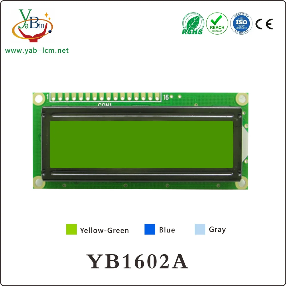 16X2 1602 character Lcd  Module YB1602A