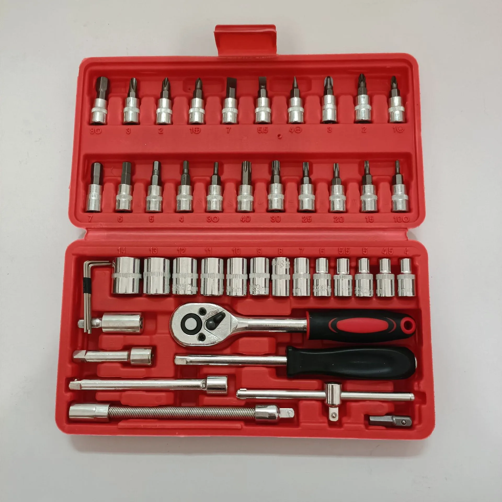 46 Piece a-Type Socket Set - Professional Motorcycle Repair Tool