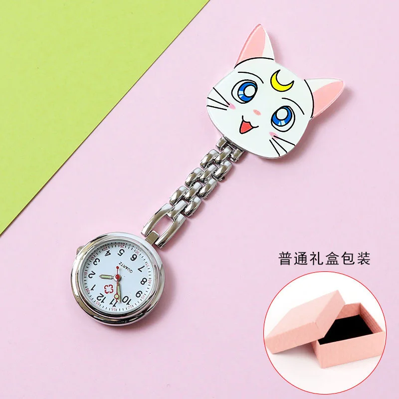 Cartone animato luminoso orologio infermiera donna infermiera