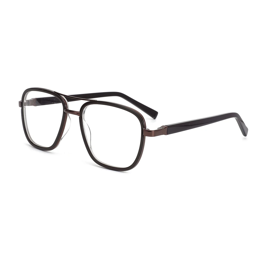 Oversize Whole Full Rim Frame Double Bridge Acetate With Metal Glasses Frames Optical Eye 5397