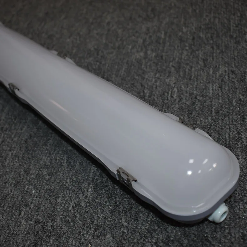 80W 100W Workshop Triproof Lighting Ip65 Motion Sensor Emergency Optional LED Vapor Tight Light