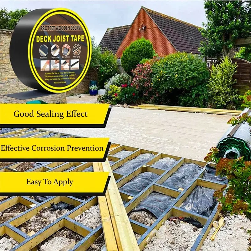 Deck Joist Tape Waterproofing and Sealing Self Adhesive Butyl Joist Tape Deck Joist Flashing