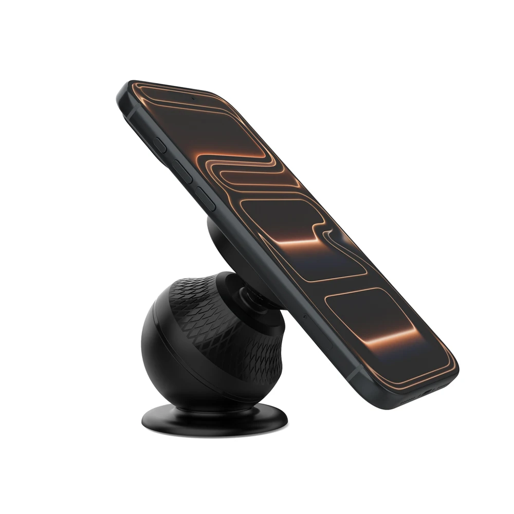 Mini Magnetic Wireless Car Charger X15, Retractable Car Charger 15W Fast Charging, Dashboard Car Phone Holder for iPhone 17/16
