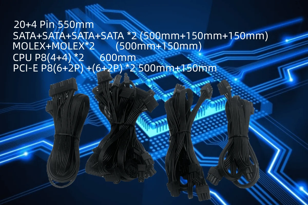 Green Leaf Full Modular 80plus Gold Atx 850w Pc Switching Power Supply