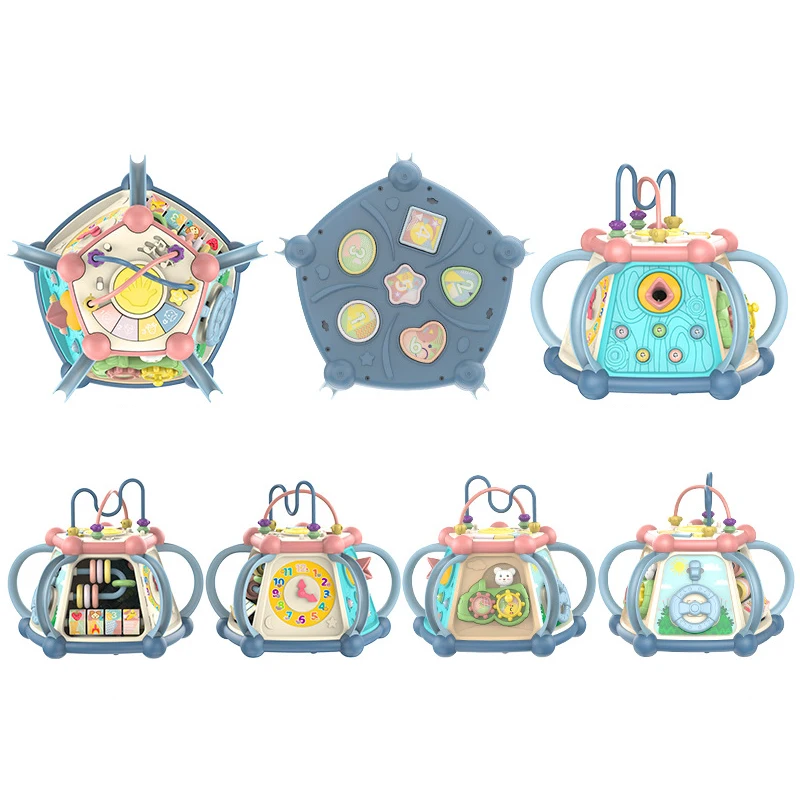 Multifunctional 7 in 1 Baby Educational Kids Drum Game Magic Box Toy