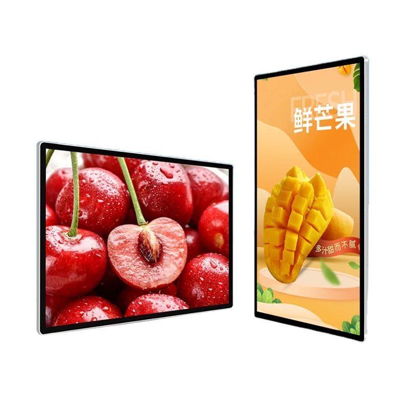 55-Zoll-Display mit hoher Helligkeit unterstützt 1920 x 1080, hohe Helligkeit 700 Nits LCD-Bildschirm, LCD-Werbemaschine