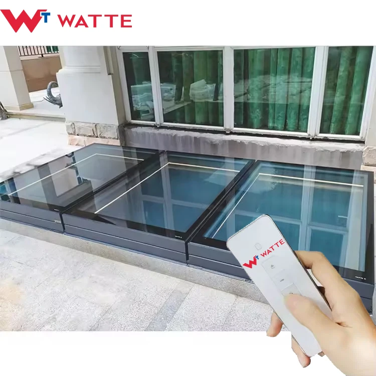 Electric Rooflight Windows Attic Room Balcony Smart Motorized Open Roof Glass Window Rooflight With Inside Blinds