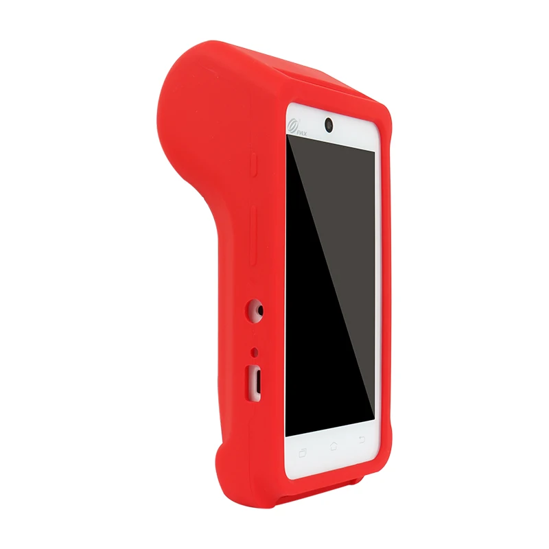 Color Red A910 Production customized for POS terminal protective shell Non-slip anti-drop dustproof silicone protective cover