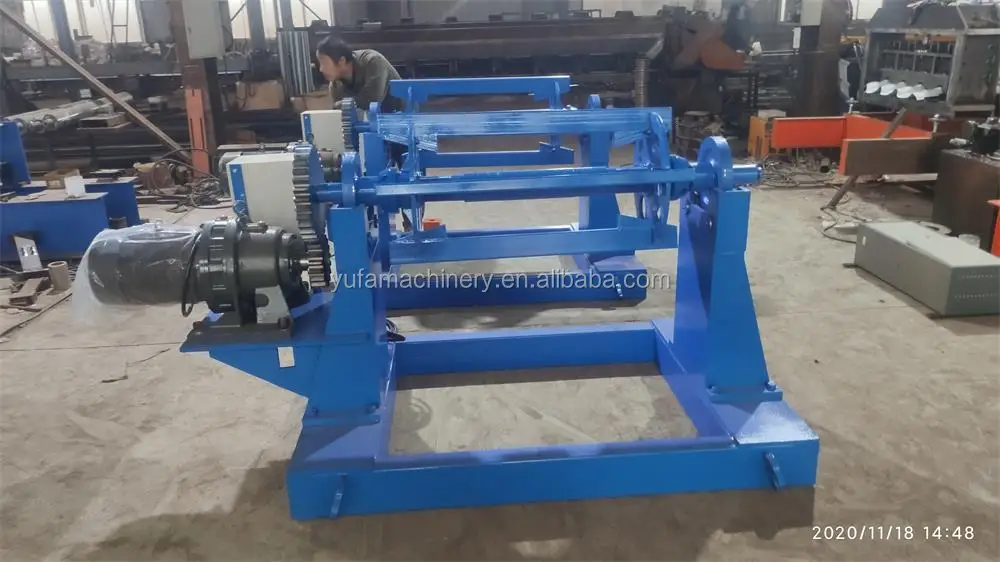 8 Tons Electric Decoiler for Max 1250 mm Steel Coils