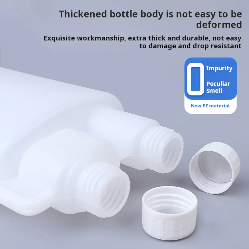 Natural 1000ml 1L Double Neck HDPE Dual Chamber Custom Color Screen Printed Dosing Bottle Pump Sprayer for Chemical Dose