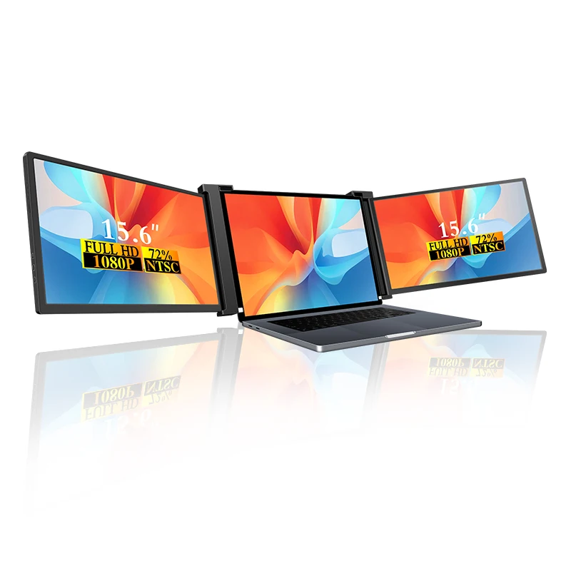 Portable Monitor Tri Screen 15.6 Inch - Multi Display