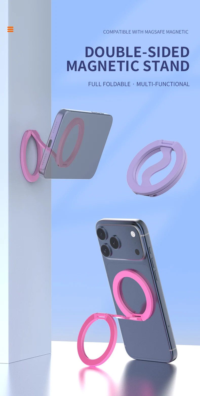 Strong Magnet Phone Stand Height Adjustable Flexible Bendable Waterproof Rust Resistant for Desk Office Use