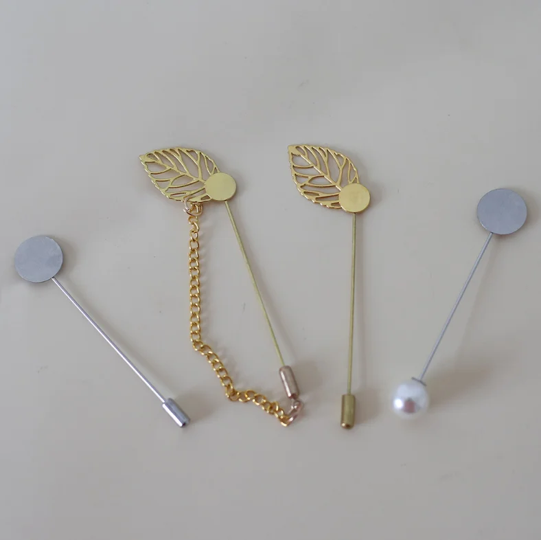 Corsage Boutonniere Pins Flower Decorations Wholesale Metal For Diy Crafts Jewelry Making Sewing