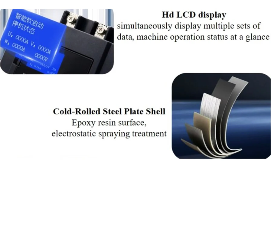 350KW Three-phase Bypass Soft Starter for Motor Intelligent Control IP65 RS485 Communication Forced Air Cooling 50/60Hz factory