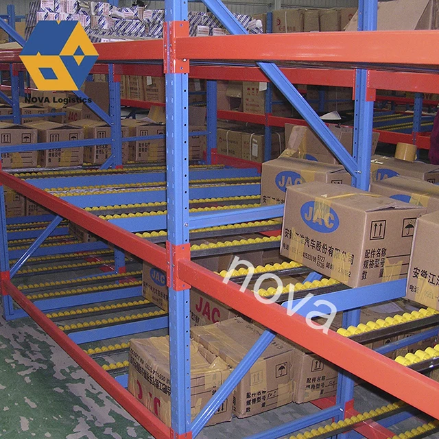 NOVA Wholesale Multi-Level Warehouse Steel Carton Flow Rack Shelves Metal Heavy Duty Rack Storage