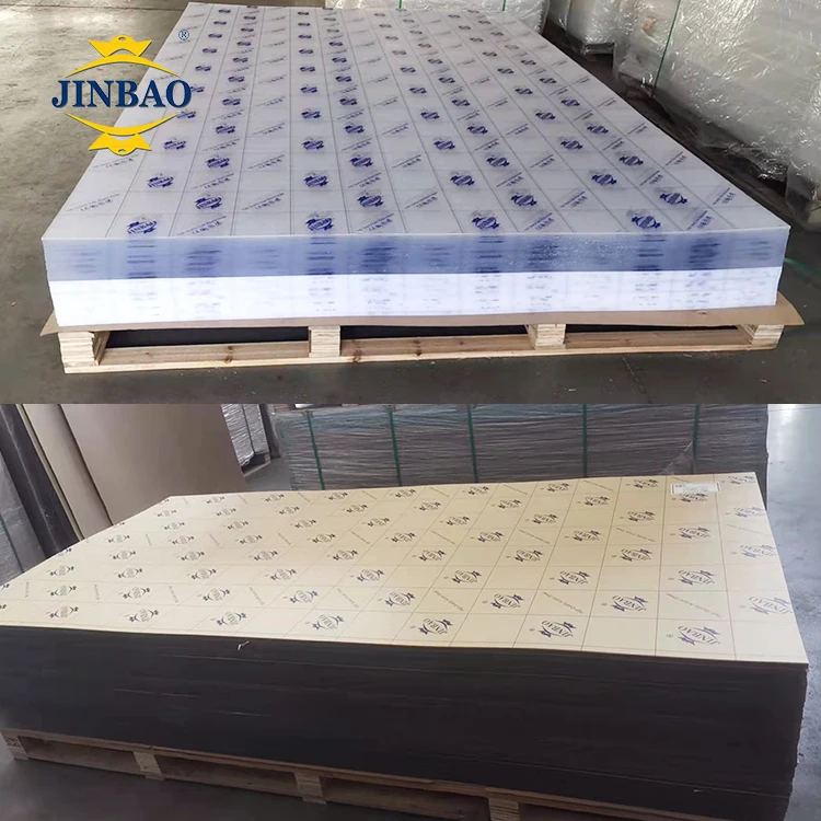 JINBAO Custom Colored Glitter Perspex Panel Transparent Plastic Glass 3mm Clear Color Cast Acrylic Sheet Manufacturer