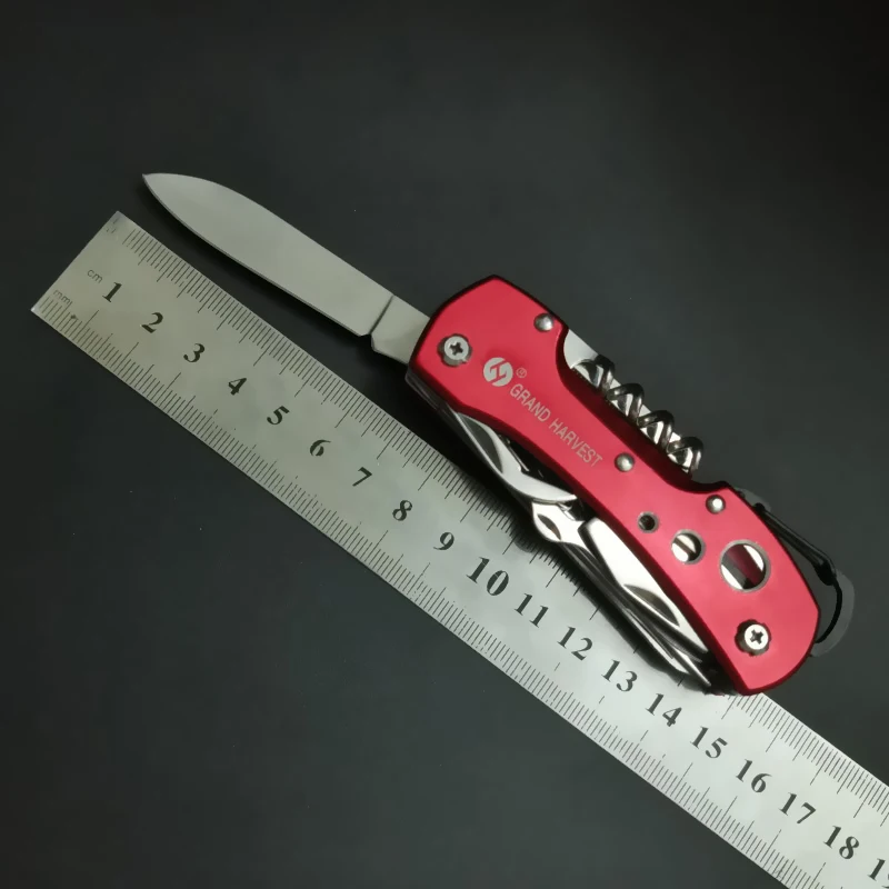 Multi-Functional Swiss 91mm Folding Knife Stainless Steel Multi Tool  Knives Pocket Hunting Outdoor Camping Survival Knife