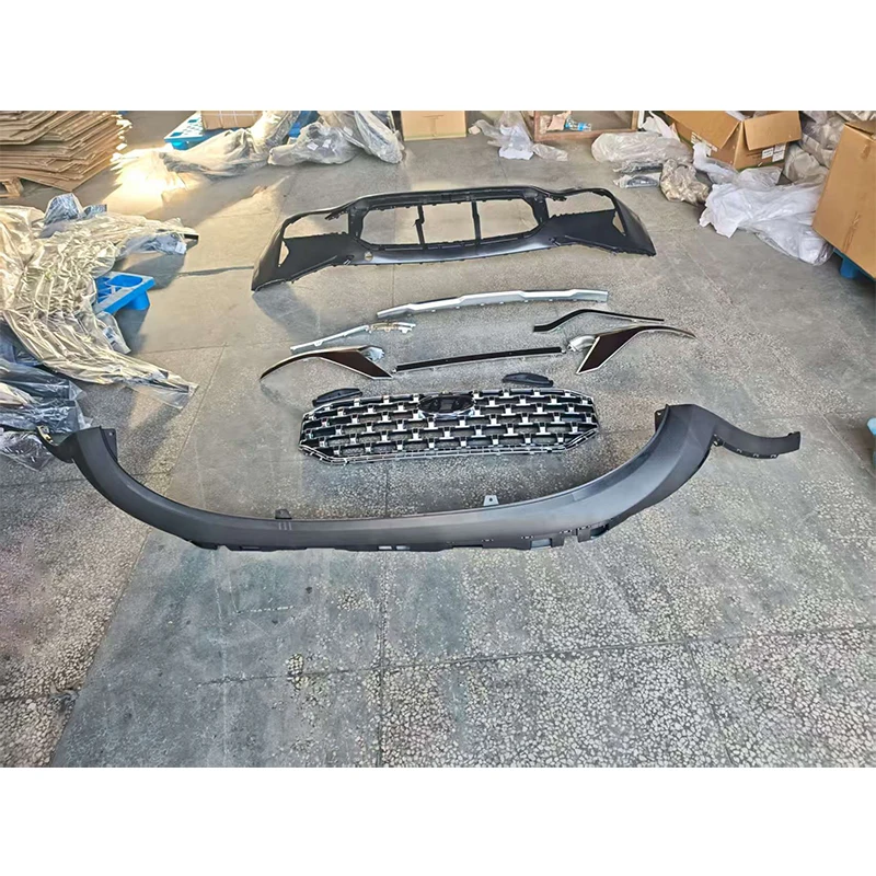 Front Bumper Assembly for 2021-2024 Hyundai Santa Fe - Premium Aerodynamic Design, Weather-Resistant Finish